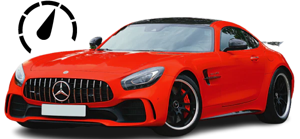 voiture rouge compteur